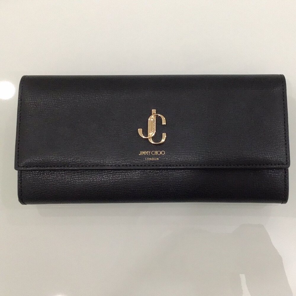 Jimmy Choo Black Leather Wallet